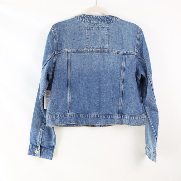 NWT Michael Kors Jean Jacket with Gold Buttons - Picture 2 of 2